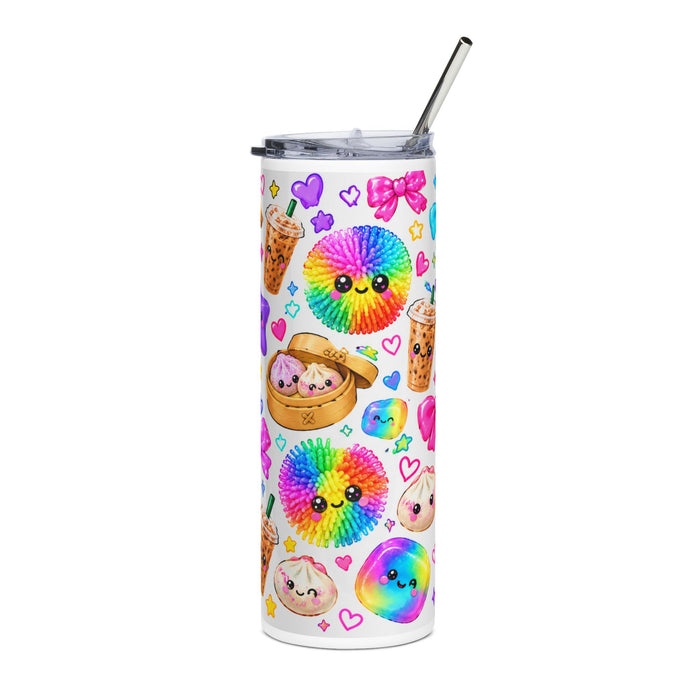 Kawaii Rainbow Squishy 20oz Stainless Steel Tumbler