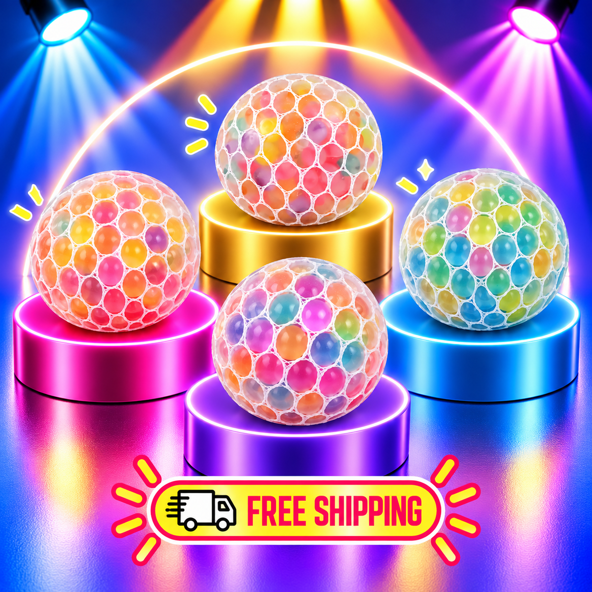 3D Rainbow Sensory Fidget Ball