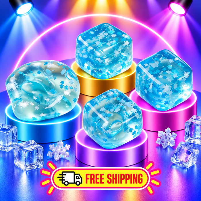 3 cm Snowflake Ice Cube Slow-Rise Squishy