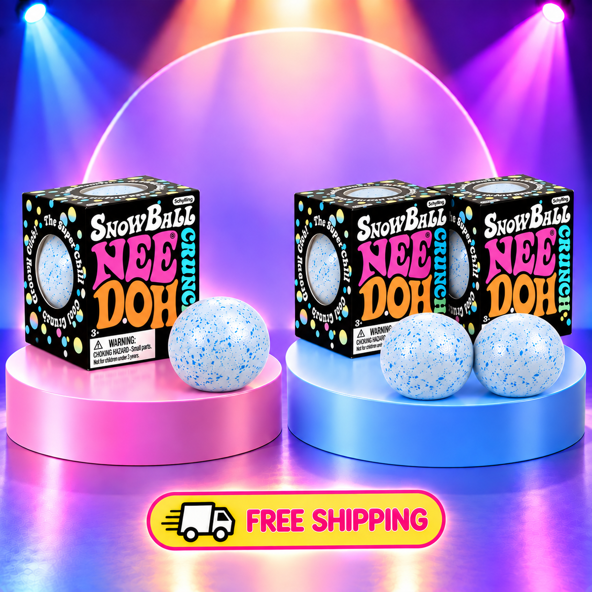 NeeDoh Snow Ball Inspired Sensory Fidget Toy