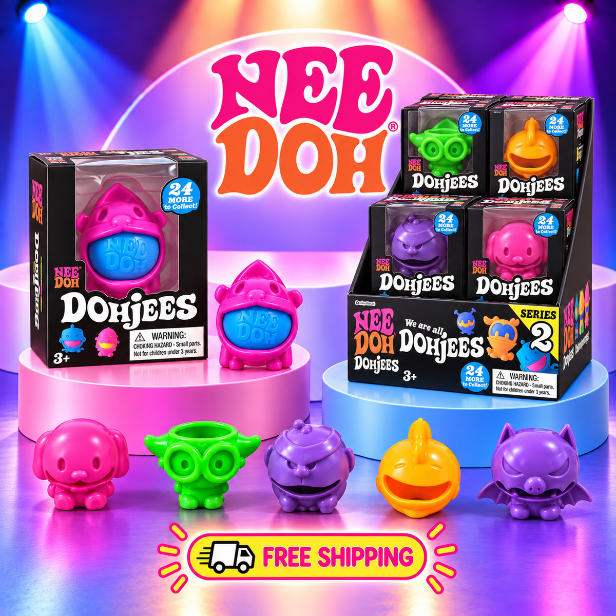 NeeDoh DohJees Monster Inspired Squishy Fidget Toy
