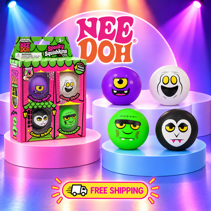 NeeDoh Spooky Squishkins Inspired Mini 4-Pack