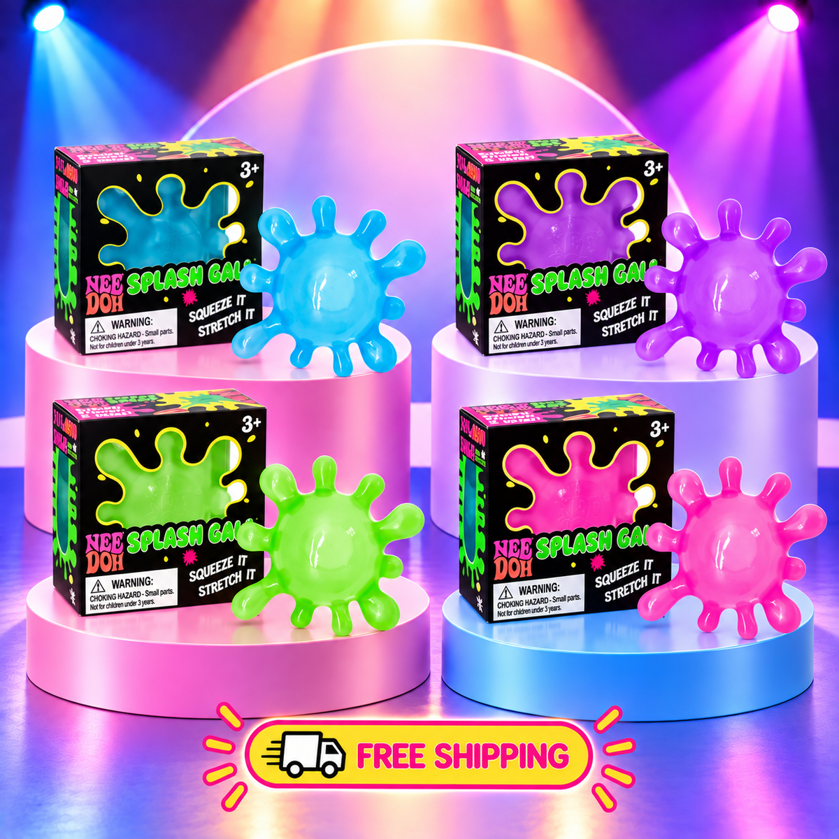 NeeDoh Sploot Splat Inspired Sensory Fidget Toy