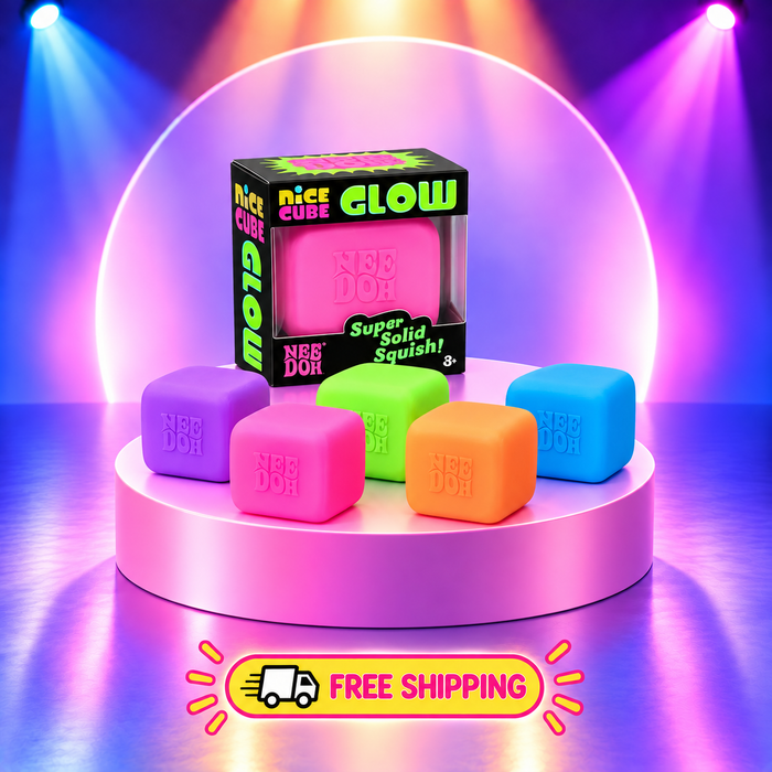 NeeDoh Nice Cube Glow-in-the-Dark Inspired Squishy