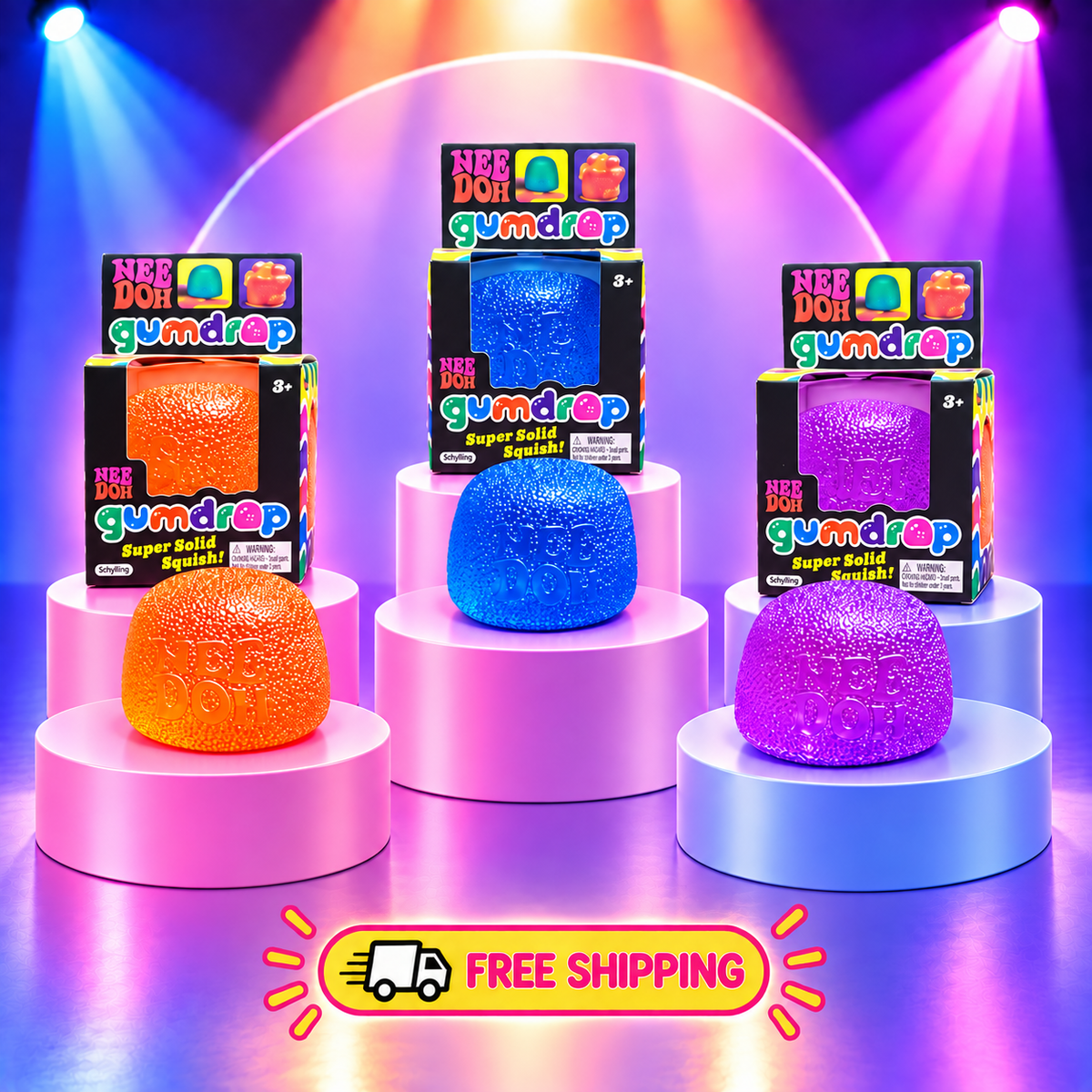 NeeDoh Gumdrop Inspired Slow Rebound Fidget Toy