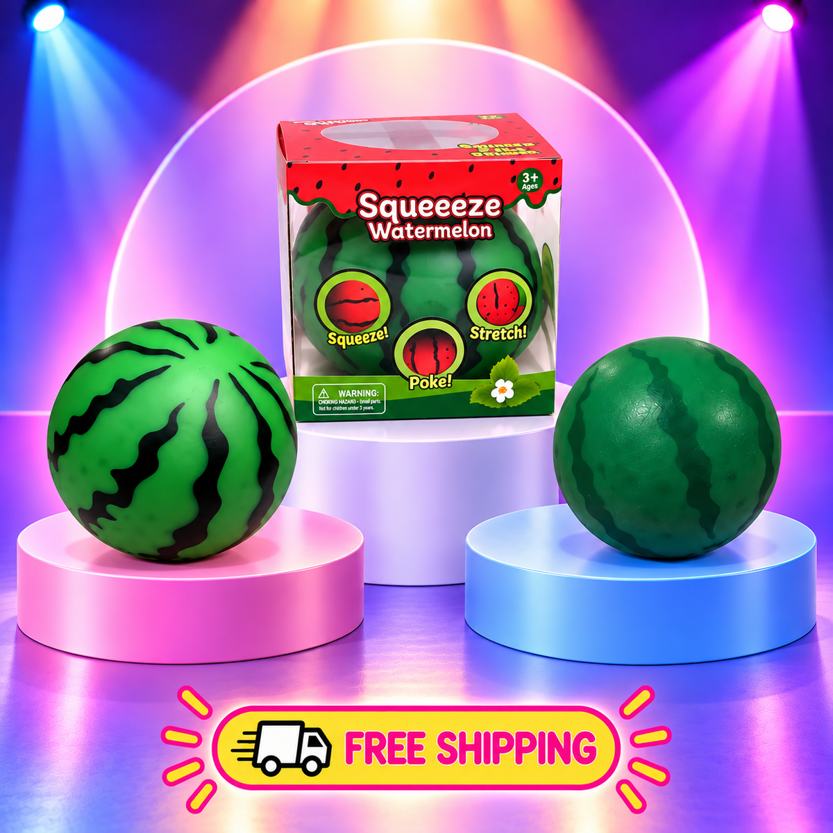 Watermelon Water Bead Squishy Stress Ball