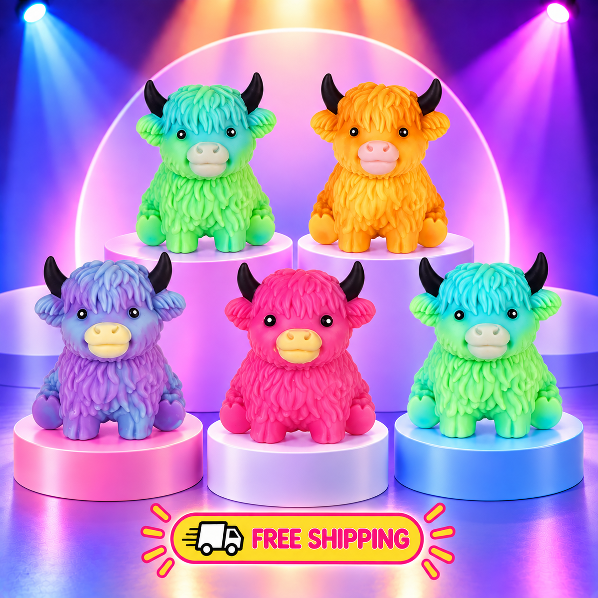 Highland Cow Squishy Sensory Toy