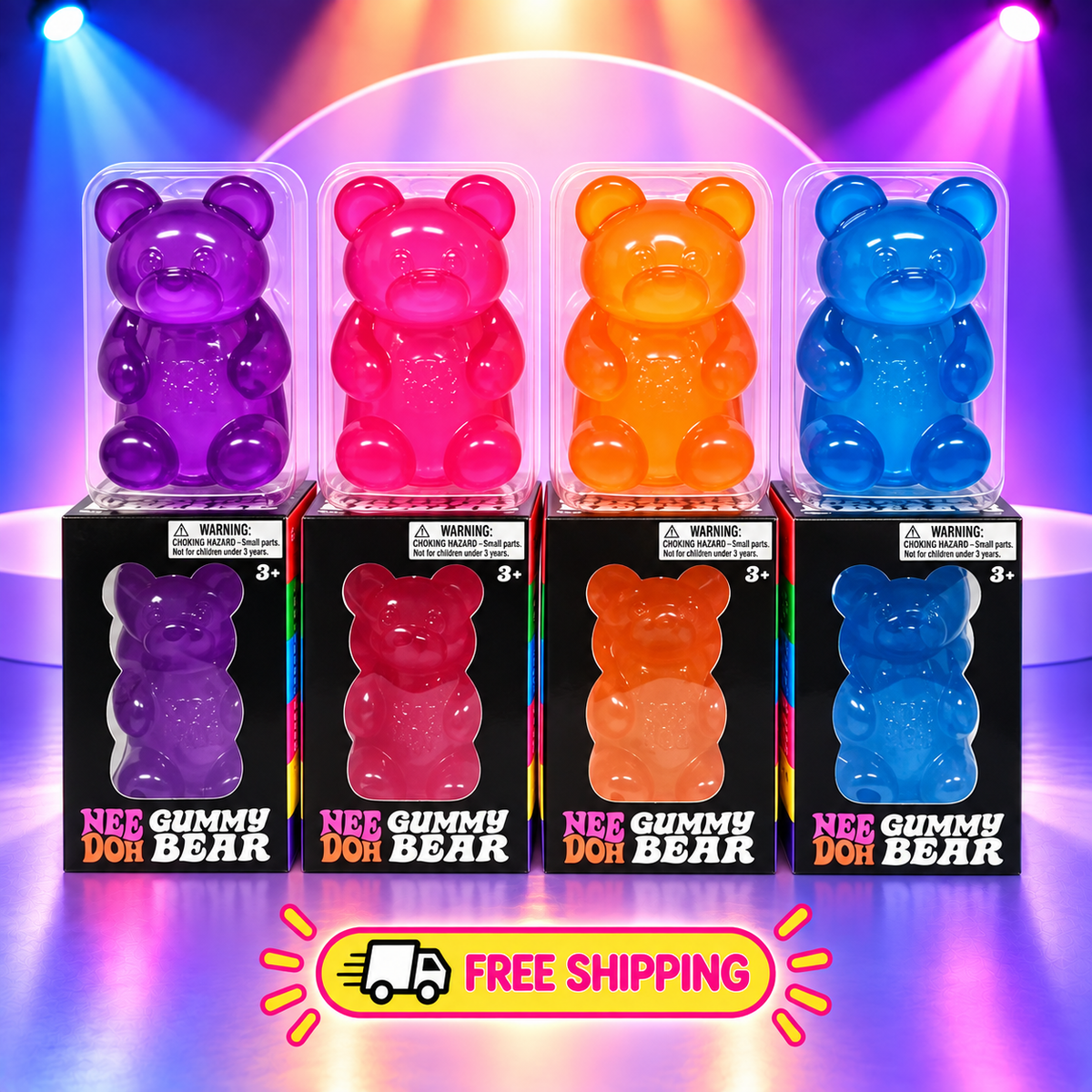 NeeDoh Gummy Bear Inspired  Squishy