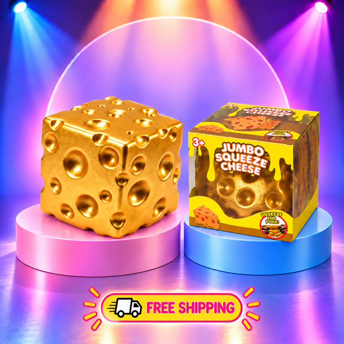 Gold Cheese Slow-Rise Squishy Fidget Toy