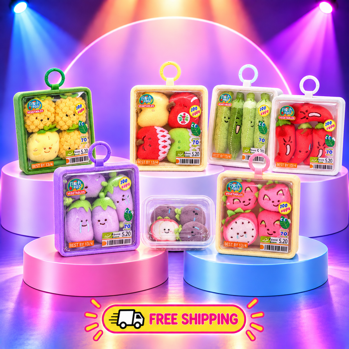 Mini Fruit & Veggie Plush Keychain | Pick Your Pal