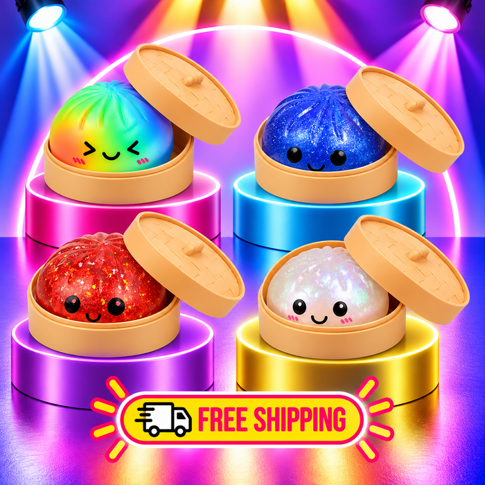 Colorful Dumpling Slow-Rise Squishy