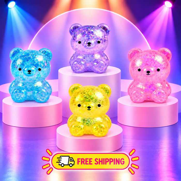 Glitter Gummy Bear Squishy