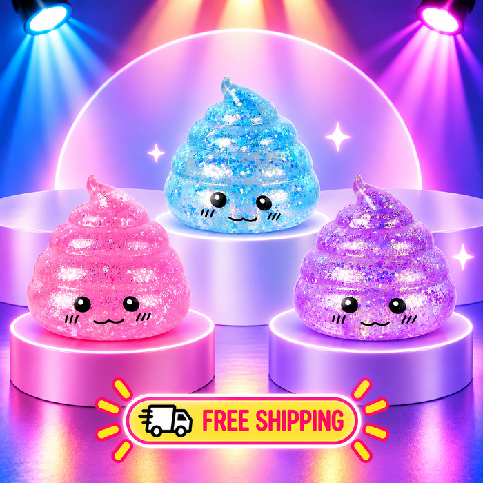 Glitter Poo Squishy Fidget Toy