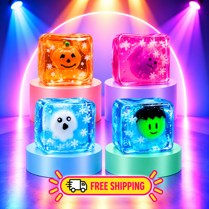Glow-in-the-Dark Halloween Squishy Cube