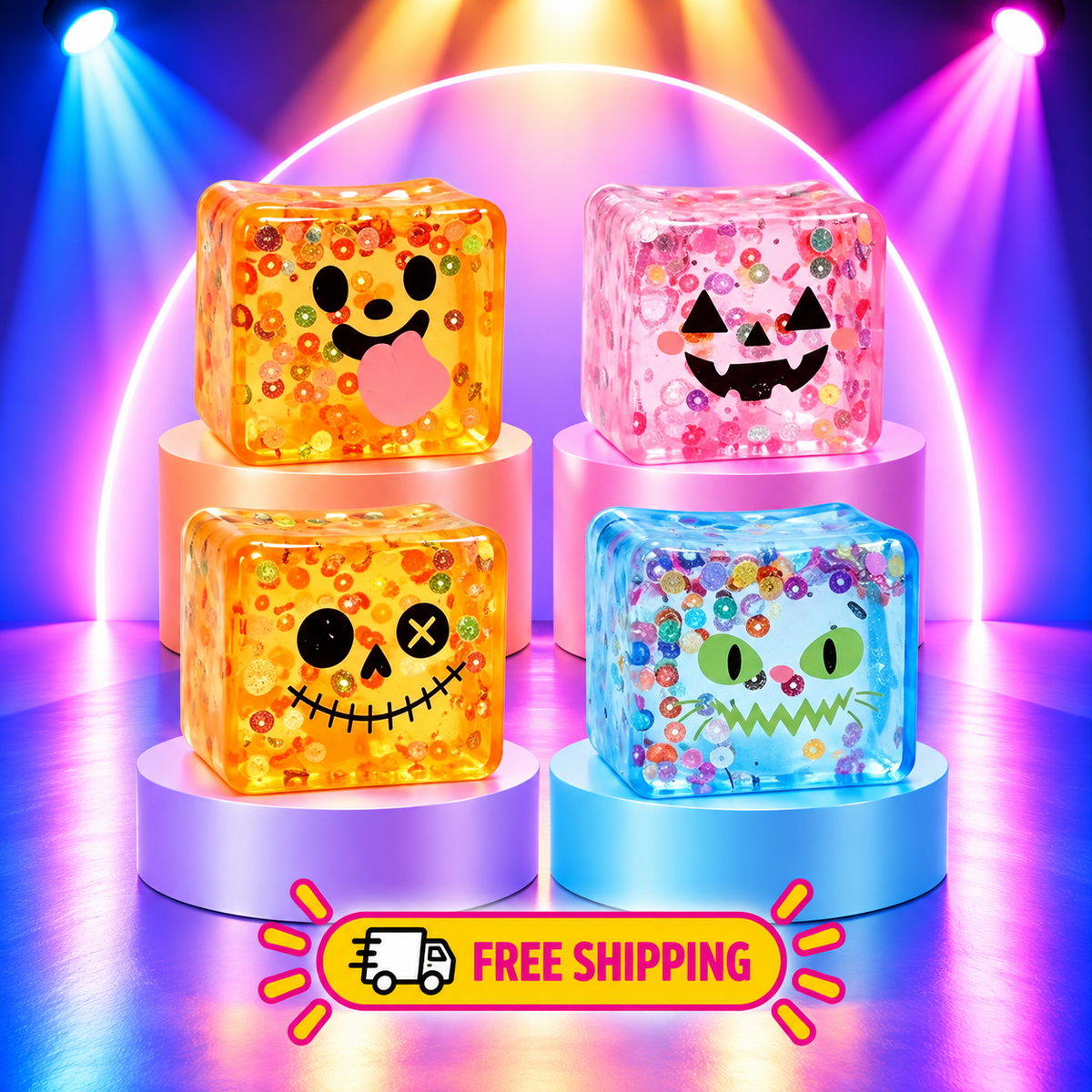 Halloween Slow-Rise Squishy Cube