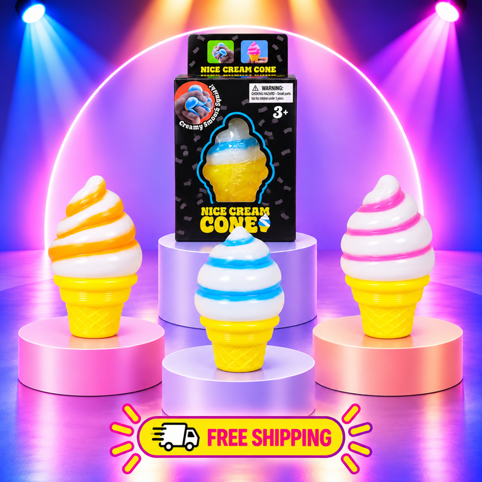 Ice Cream Cone Squishy Toy