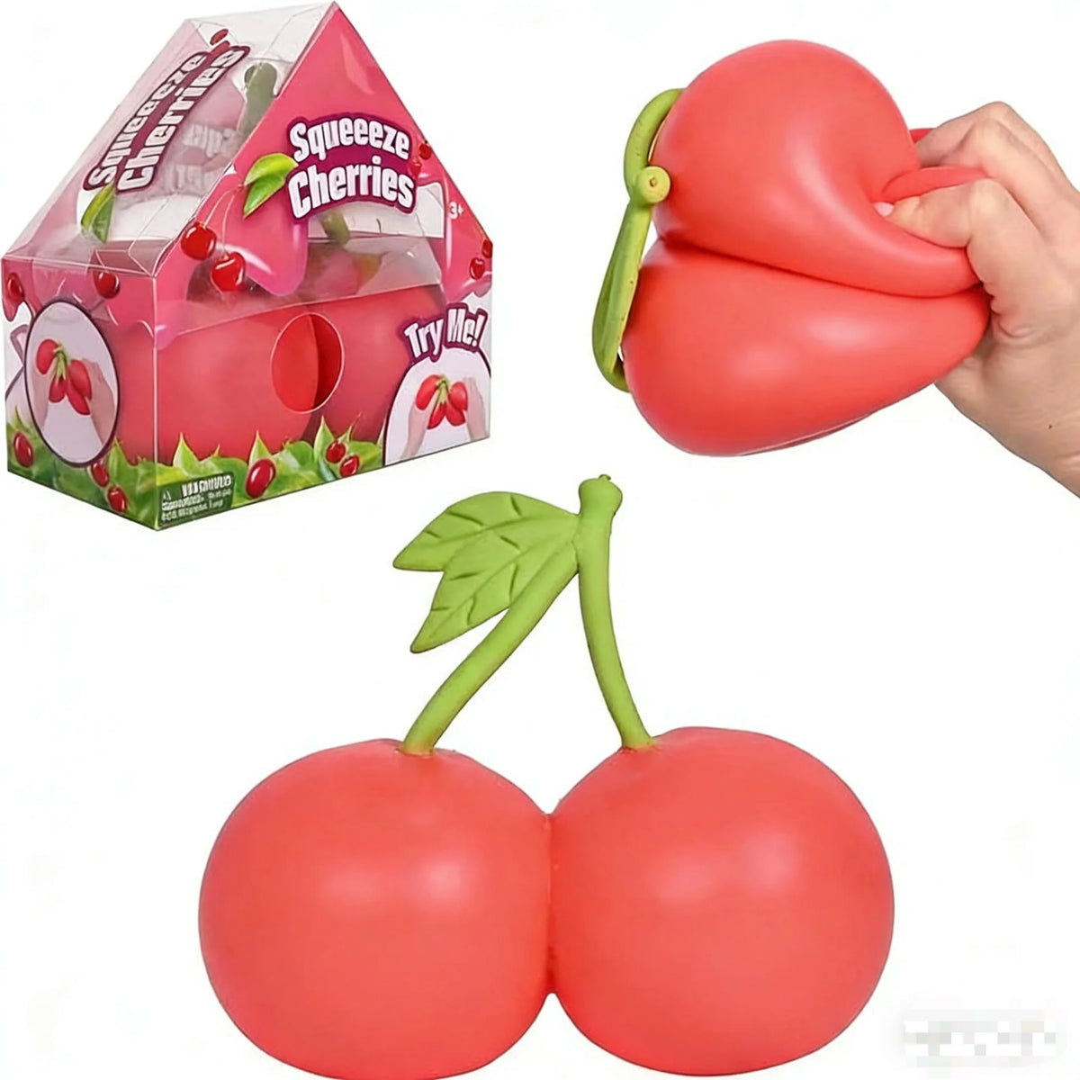 Squeeze Cherries Squeezy Stress Relief Sensory Toy Slow Rebound Fidget Toy For Adults Anxiety Relieve Relaxing Entertainment