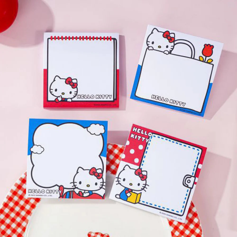 Genuine Sanrio Hello Kitty Notepad Anime Kt Cat Message Pad Cartoon Planner for School Stationery Office Supplies Gift