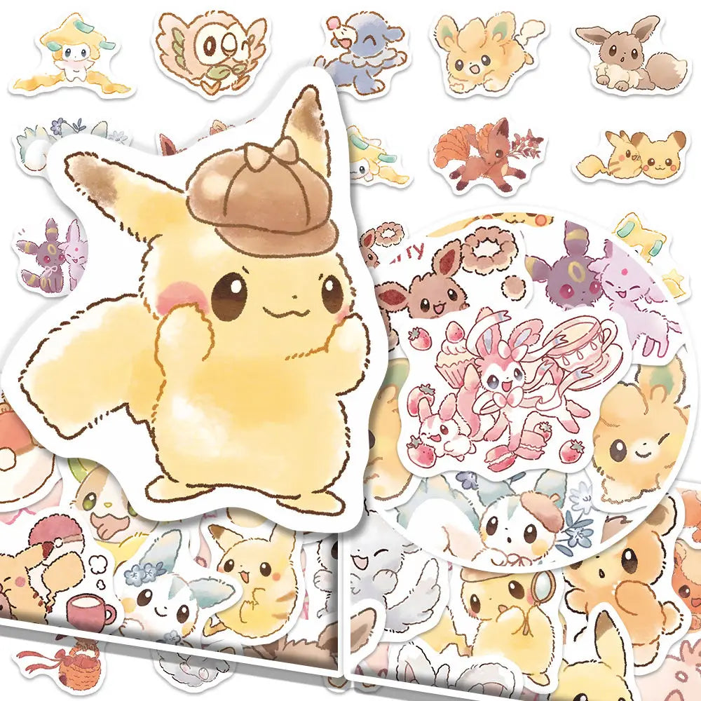 Pokémon Character Stickers, 80-Piece Pack