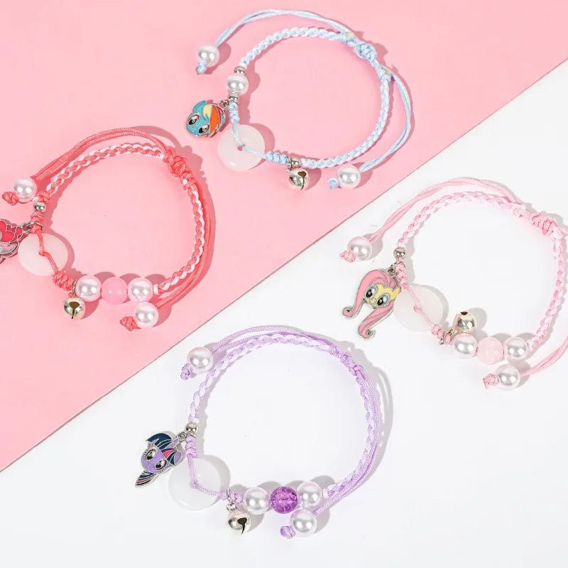 My Little Pony Colorful Rope Bracelet Handmade Friendship Gift for Kids Girls