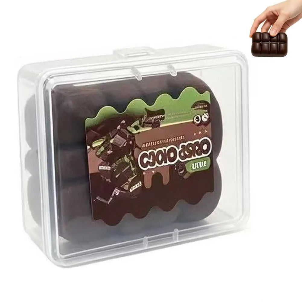 Crispy Chocolate Squishy Toy Crunchy Fidget Stress Relief Toy Irreversible Crunchy Unique Texture Desktop Novelty Sensory Toy