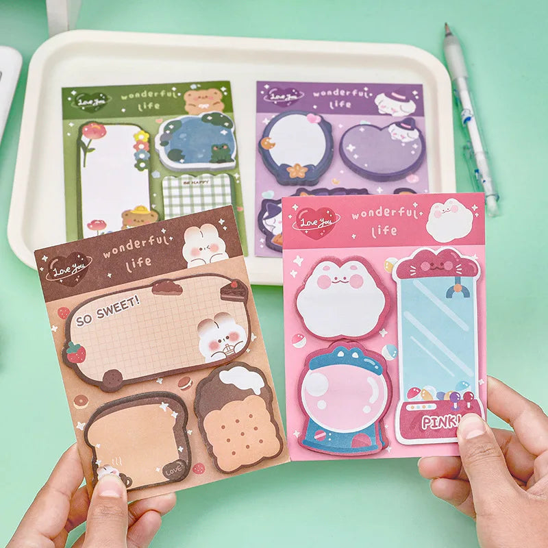 60-Sheet Cartoon Sticky Note Pad