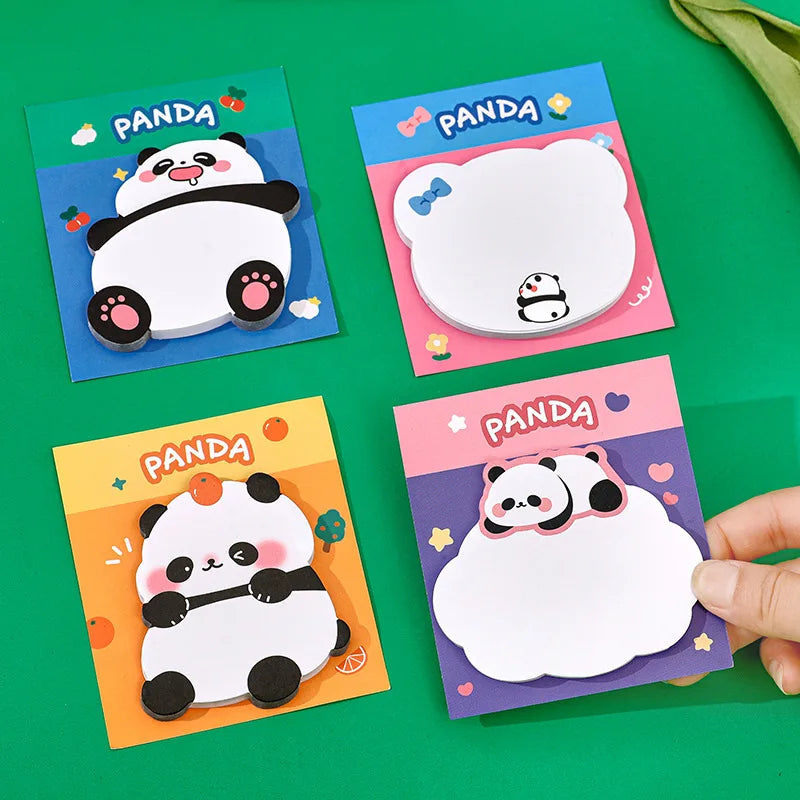 4 Pcs/lot Chubby Panda Cartoon N Times Sticky Notes To Do List Memo Pad Notepad Cute School Office Supplies Gift Stationery