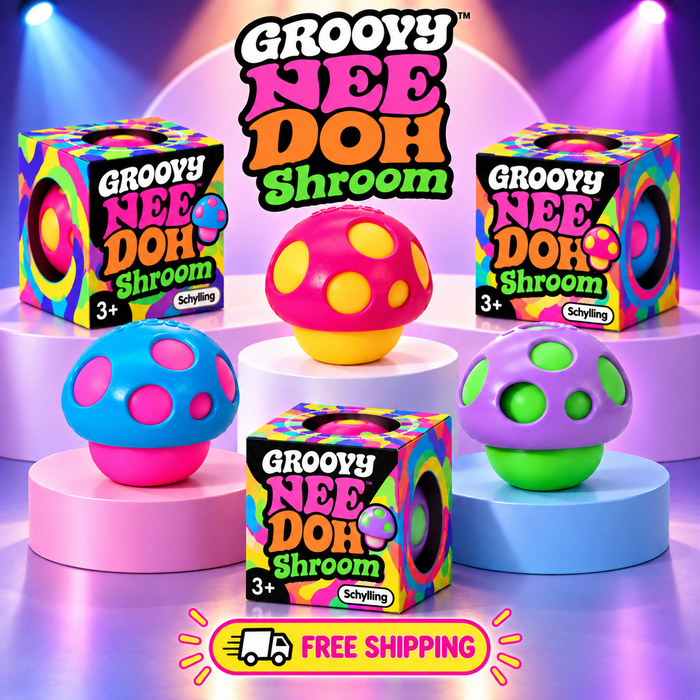 NeeDoh Groovy Shroom Inspired Mushroom Sensory Fidget Toy